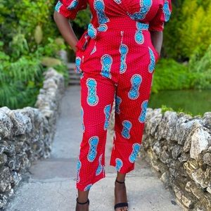 Red jumpsuit